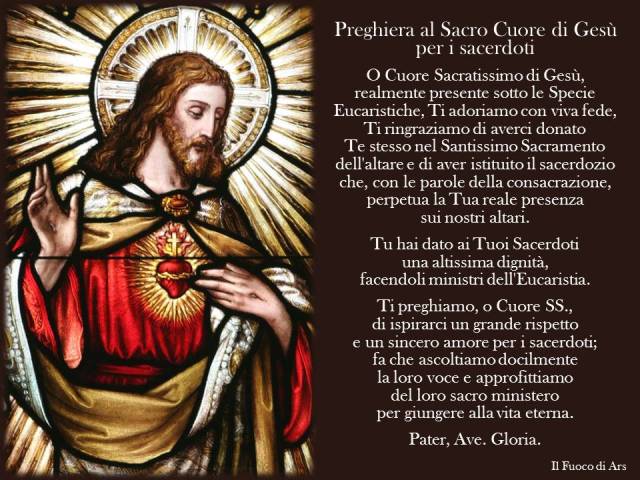 preghiera al sacro cuore per il clero e vocazioni 1